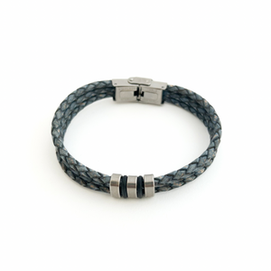 Triple Leather Rope Bracelet