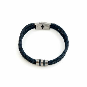 Triple Leather Rope Bracelet