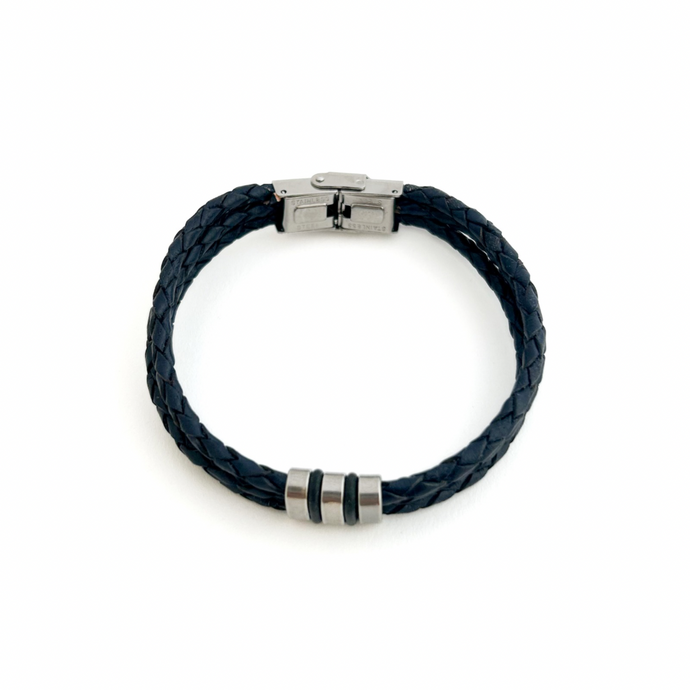 Triple Leather Rope Bracelet