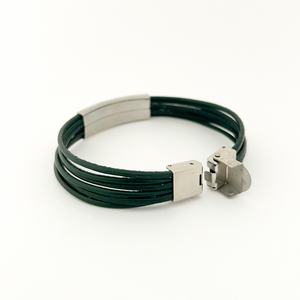 Multi Strand Leather Cord Bracelet