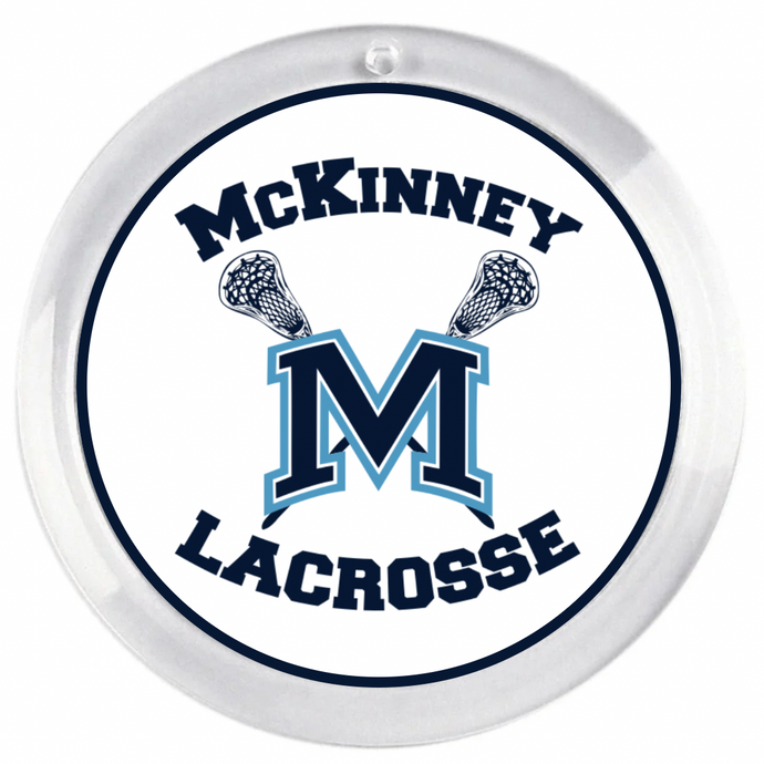Personalized McKinney Lacrosse Acrylic Photo Disc Ornament