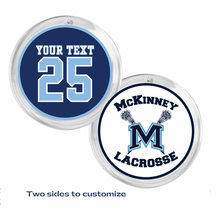 Personalized McKinney Lacrosse Acrylic Photo Disc Ornament