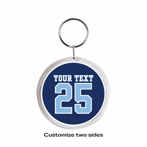 Personalized McKinney Lacrosse Acrylic Photo Keychain and Bag Charm