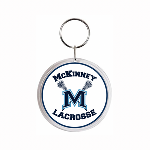 Personalized McKinney Lacrosse Acrylic Photo Keychain and Bag Charm
