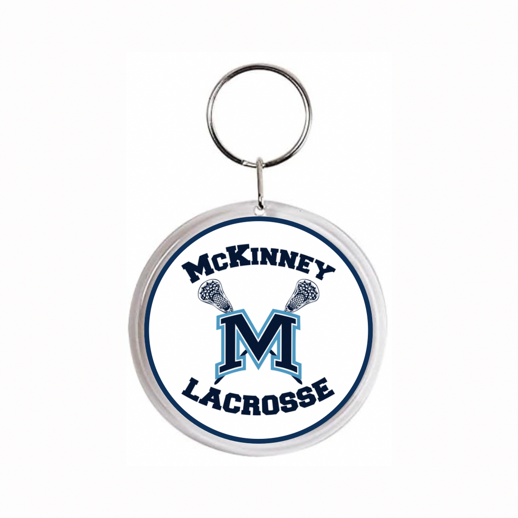 Personalized McKinney Lacrosse Acrylic Photo Keychain and Bag Charm