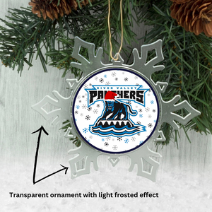 River Valley Panthers Personalized Snowflake Ornament