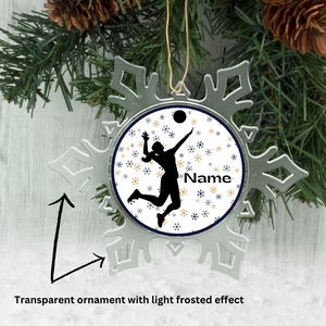 Personalized Plano East Panthers Snowflake Ornament