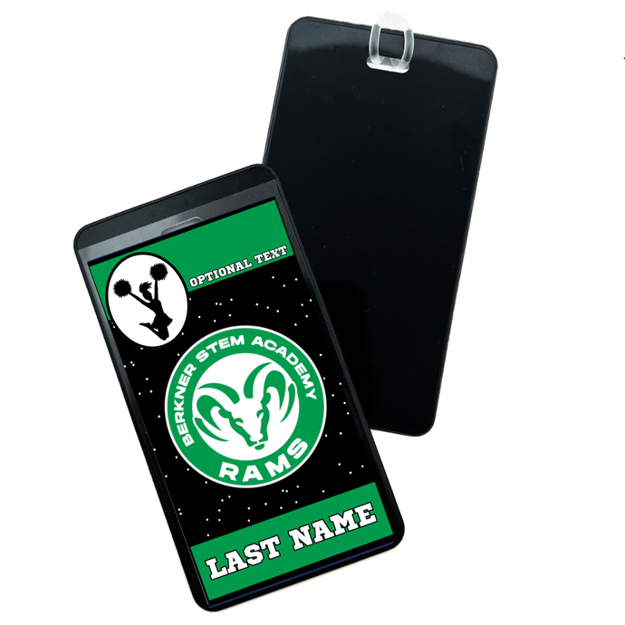 Berkner Rams Personalized Bag Tag