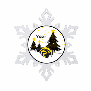 Personalized Riverside Beavers Snowflake Ornament