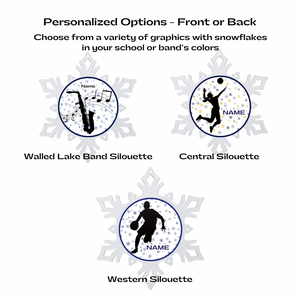 Personalized Walled Lake Snowflake Ornament