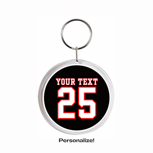 Personalized Lovejoy Leopards Acrylic Photo Keychain