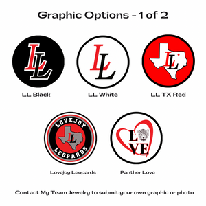 Personalized Lovejoy Leopards Acrylic Photo Keychain
