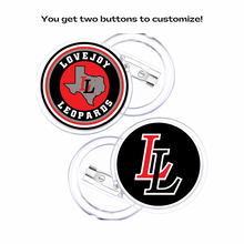 Personalized Lovejoy Leopards Acrylic Photo Buttons