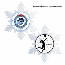 Blaine Bengals Personalized Snowflake Ornament