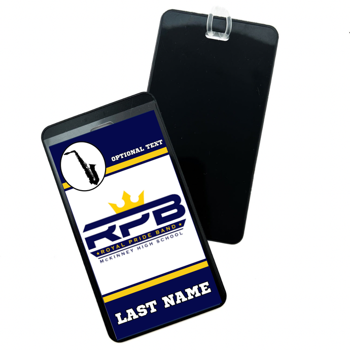 McKinney Royal Pride Band Personalized Bag Tag