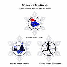 Plano West Personalized Christmas Ornament