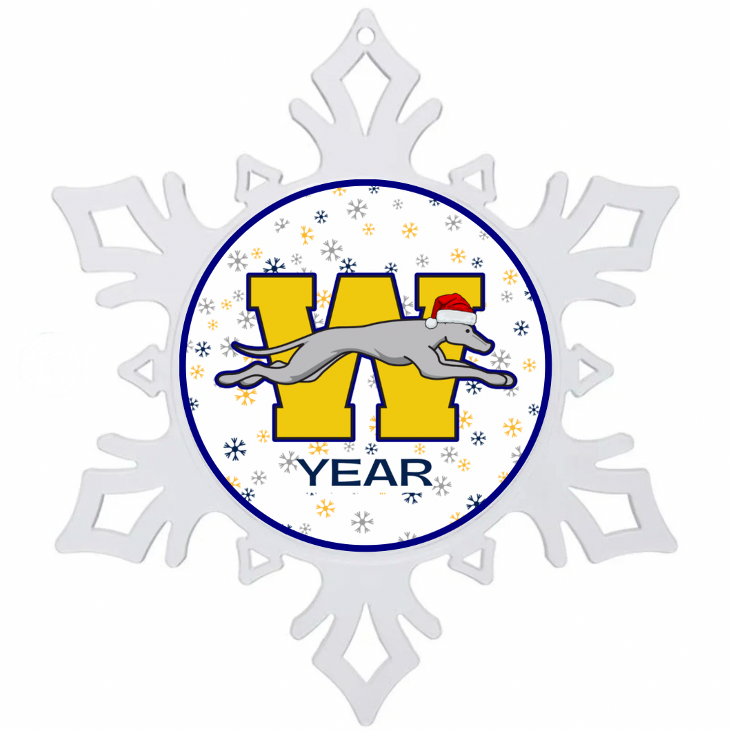 Wilmington Greyhounds Snowflake Ornament