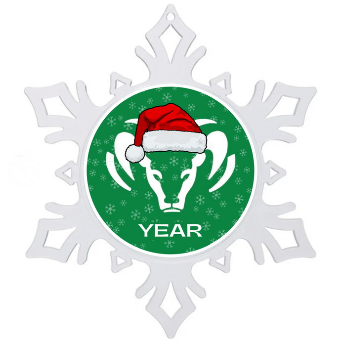 Berkner Rams Personalized Ornament