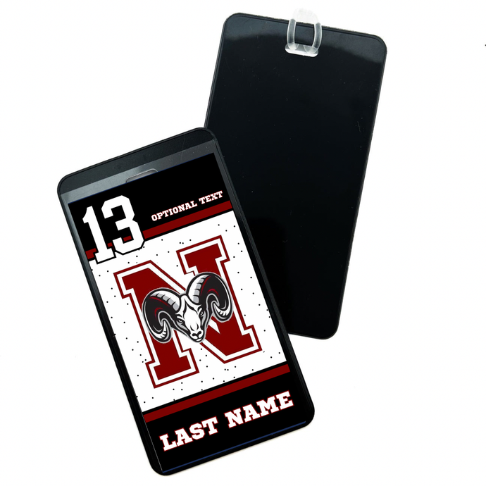 Personalized Northbridge Rams Bag Tag