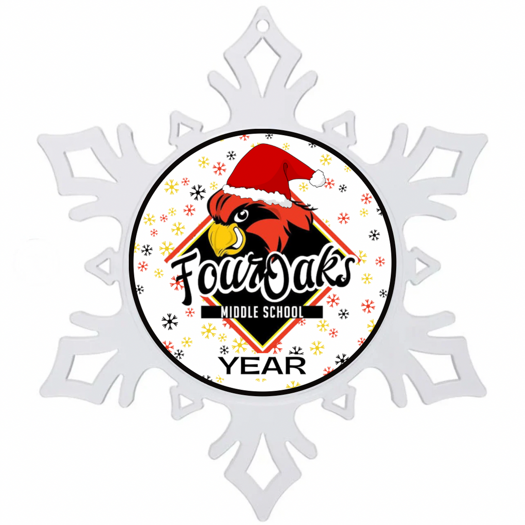 Four Oaks Personalized Snowflake Ornament