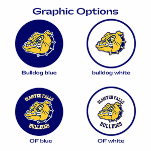 olmsted falls high school navy and gold bulldog logo