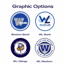 walled lake western band marching band central vikings and western warriors school logos