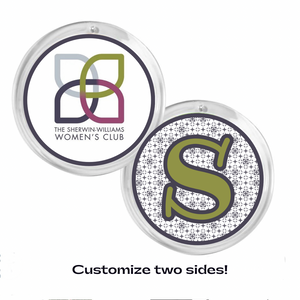 personalized Sherwin Williams womens club acrylic photo disc ornament