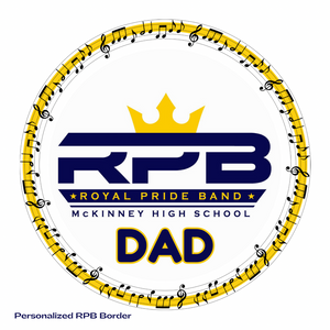 Personalized mckinney high school royal pride band graphic logo