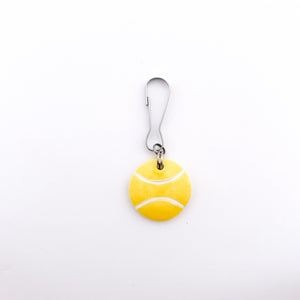 ceramic tennis ball zipper pull