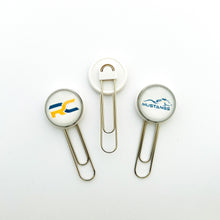 custom stainless steel Raymond Central High School paper clip book marks