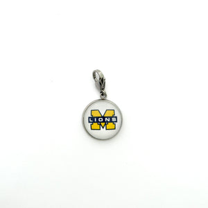 custom stainless steel McKinney high school lions zipper pull