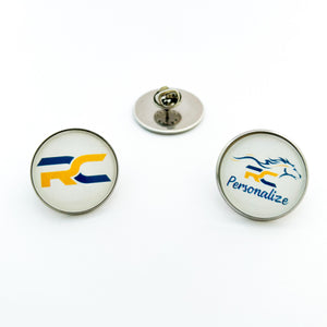 custom stainless steel Raymond Central High School brooch pins