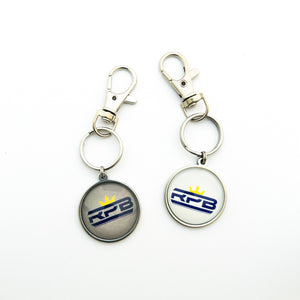 custom stainless steel McKinney Royal Pride Band keychains