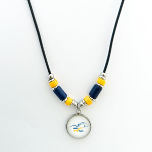 custom Raymond Central High School leather cord necklace