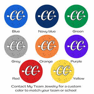 custom CC cross country graphic clip art color chart