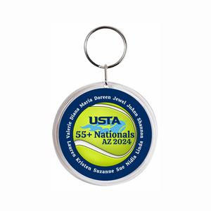 custom personalized USTA tennis acrylic photo keychain