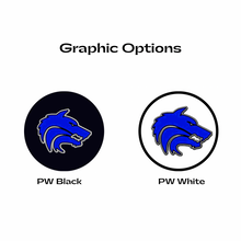 plano west high school blue wolf logo graphic