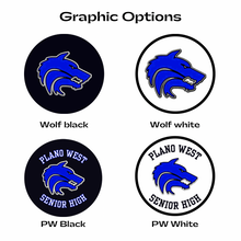 plano west senior high blue wolf logo graphic