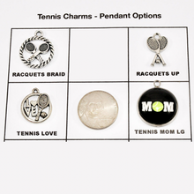 various Silver tennis charms