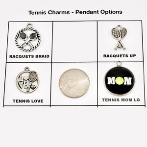 various Silver tennis charms