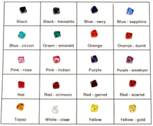 6mm Swarovski crystal bicone beads color chart