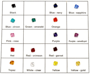 6 mm Swarovski crystal bicone bead color options