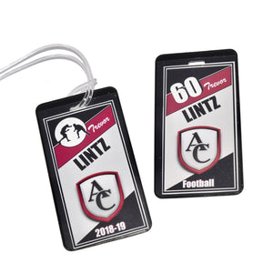 personalized Archbishop Curley bag tag