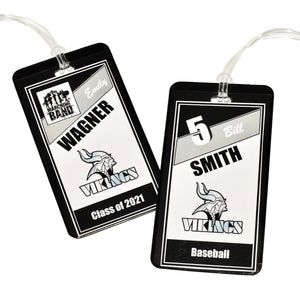 Blacklick Valley high school personalized bag tag and custom spirit wear fundraiser