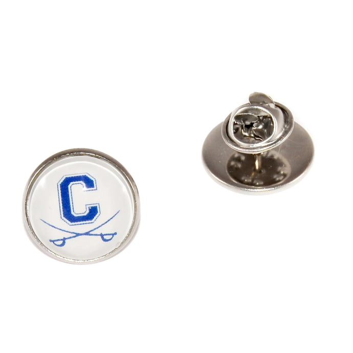 custom stainless steel Chillicothe high school lapel pin