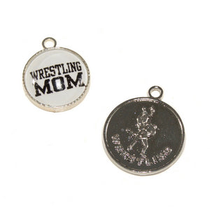 silver wrestling and wrestling mom charm