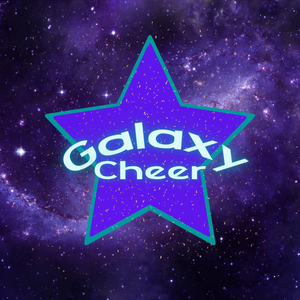 Galaxy Cheer purple star logo