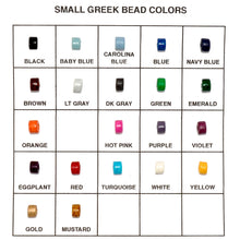 small Greek ceramic tube bead color options
