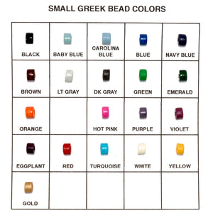 4mm greek ceramic tube heishi beads color chart