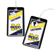 McKinney High School Lions personalized bag tag